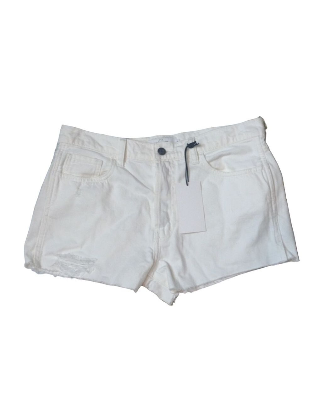 CARLY jean off white jean shorts size large